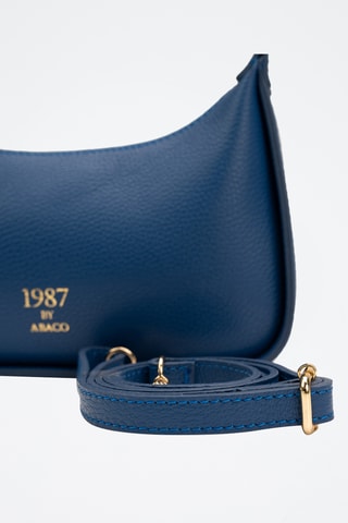 Bolso de piel Storm - Azul