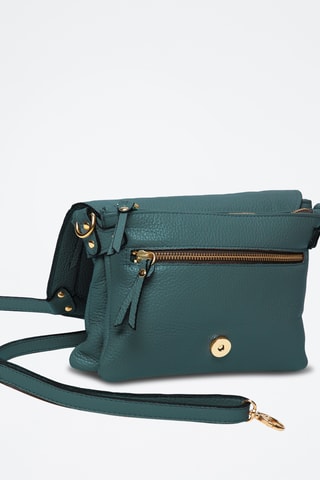 Bandolera de piel Bayne - Verde