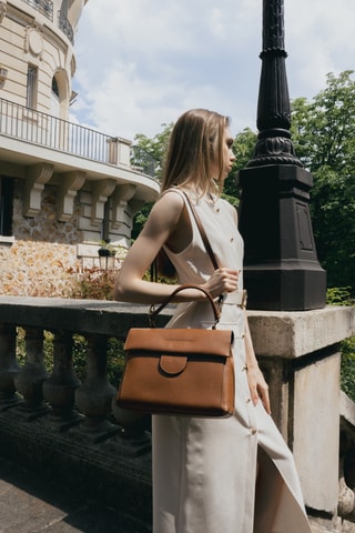 Bolso de piel Nix  - Camel