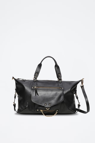 Bolso de piel Odelia - Negro