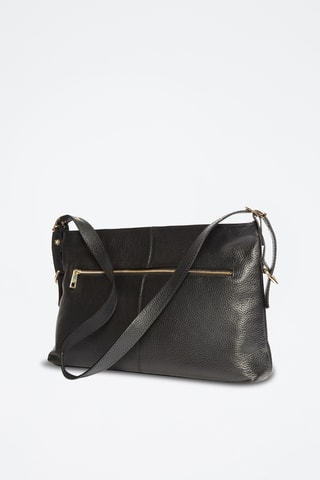 Bandolera de piel Zita - Negro