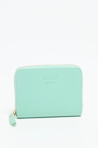 Cartera de piel Mini Gali - Dorado y verde