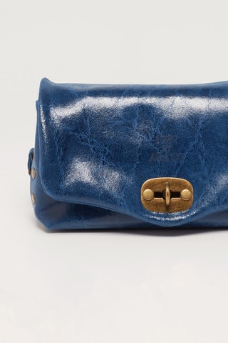 Bandolera de piel Hero - Azul marino