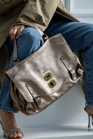Bolso de piel Gavi - Rosa
