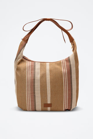 Bolso shopper de piel Gina - Camel