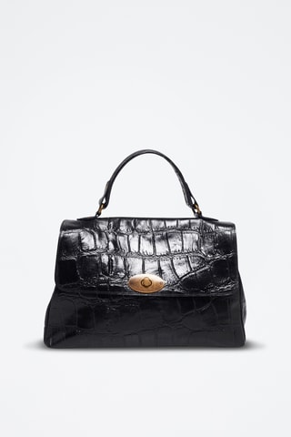 Bolso de piel Lisa - Negro