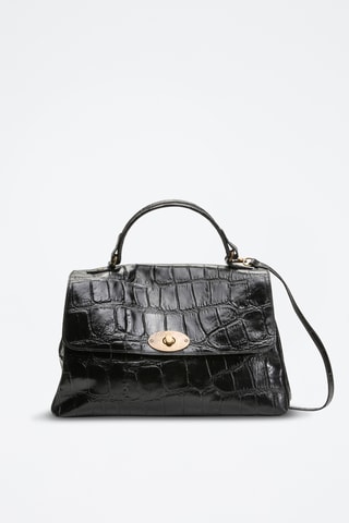 Bolso de piel Lisa - Negro