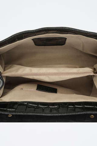 Bolso de piel Lisa - Negro
