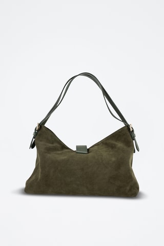 Bandolera de nobuk Ella - Verde