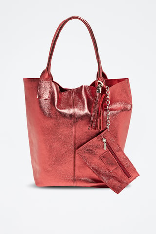 Bolso de piel Yana - Rojo