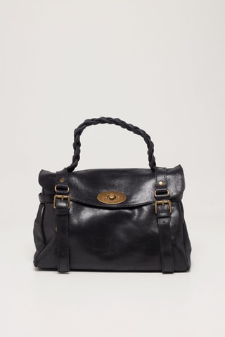 Bolso de piel Elysa - Negro