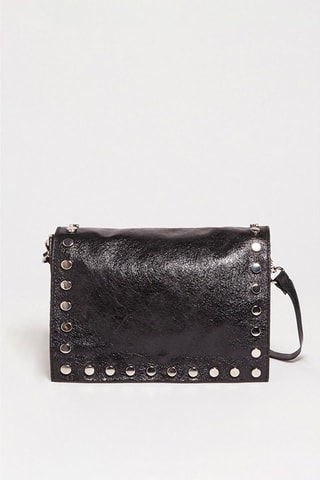 Bandolera de piel Iris - Negro
