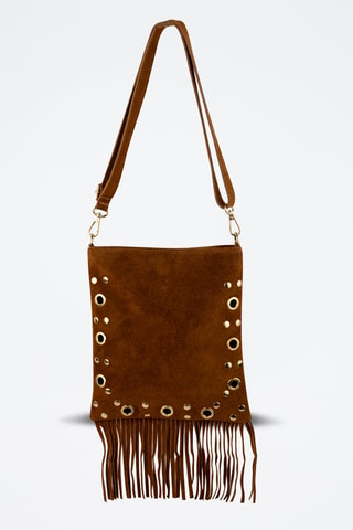 Bandolera de piel Velvet  - Camel
