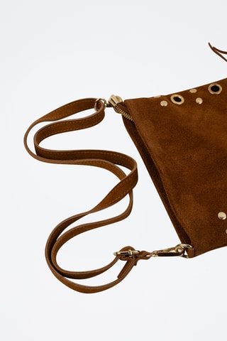 Bandolera de piel Velvet  - Camel