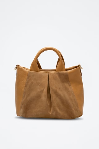 Sac à main en cuir Jeti - Marron