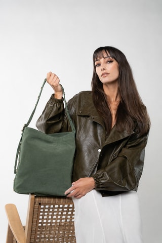 Bolso de piel Nova - Verde
