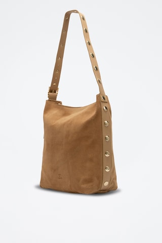 Sac porté épaule en cuir Nova - Marron clair