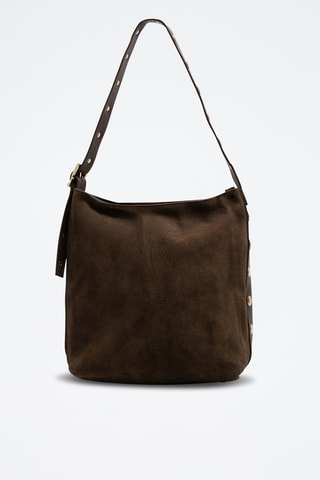 Sac porté épaule en cuir Nova - Marron
