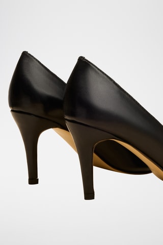 Décolleté in pelle Elodie - Nero
