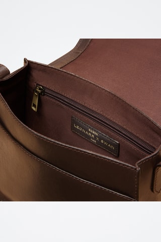 Borsa a tracolla in pelle Sarah - Marrone