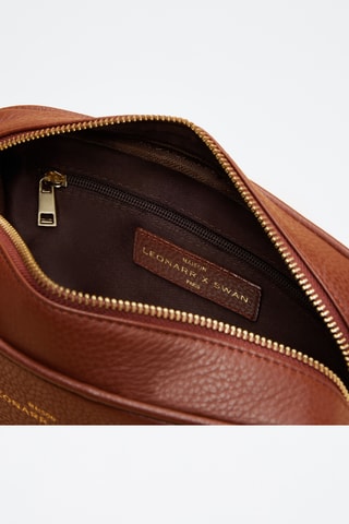 Borsa a tracolla in pelle Aude - Cammello