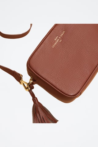 Borsa a tracolla in pelle Aude - Cammello