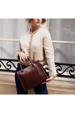 Borsa a mano in pelle Anouk - Cammello