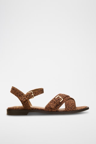 Sandali in pelle scamosciata Hermine - Marrone