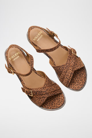 Sandali in pelle scamosciata Hermine - Marrone