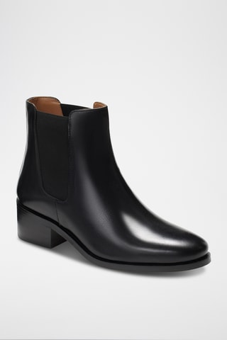 Stivaletti Beatles in pelle Clara - Leonarr x Swan - Nero