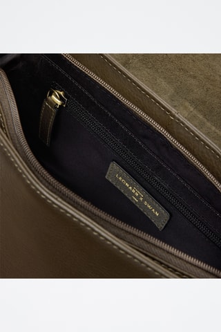 Borsa a tracolla in pelle Flore - Verde
