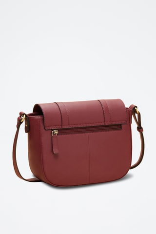 Borsa a tracolla in pelle Flore - Bordeaux