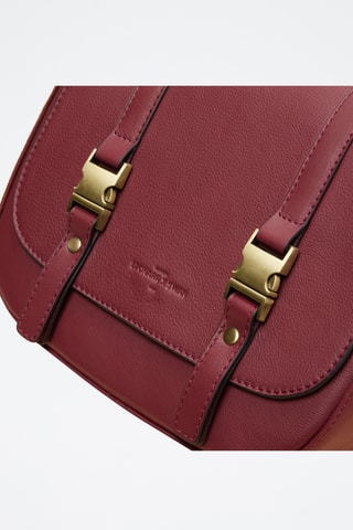 Borsa a tracolla in pelle Flore - Bordeaux