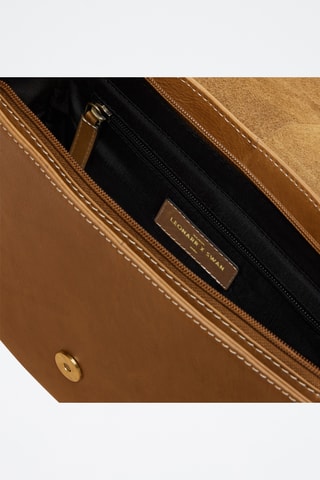 Borsa a tracolla in pelle Flore - Marrone