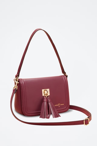Borsa a tracolla in pelle Berthe - Bordeaux