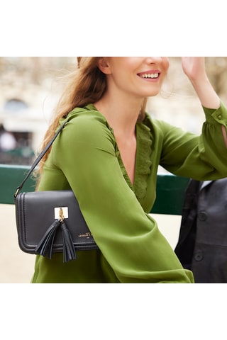 Borsa a tracolla in pelle Berthe - Nero