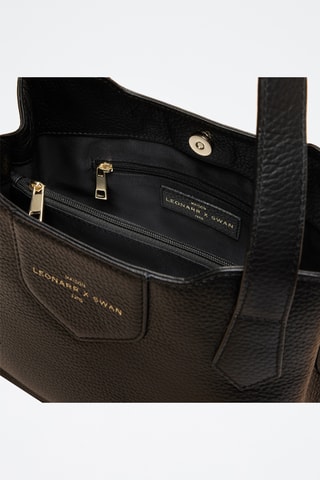 Borsa a spalla in pelle Héloïse - Nero