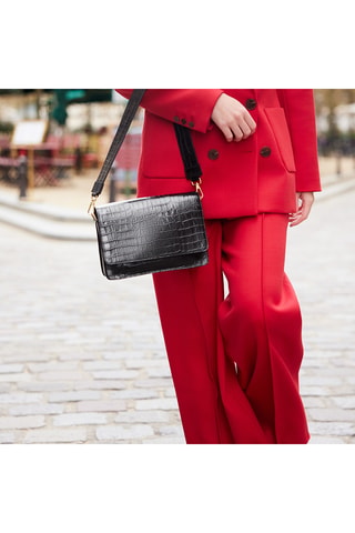 Borsa a mano in pelle Bella - Nero