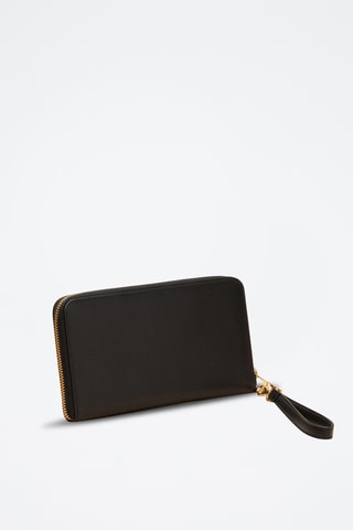 Portafoglio in pelle Christine - Nero