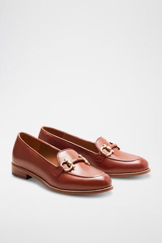 Mocassini in pelle Fleur - Marrone