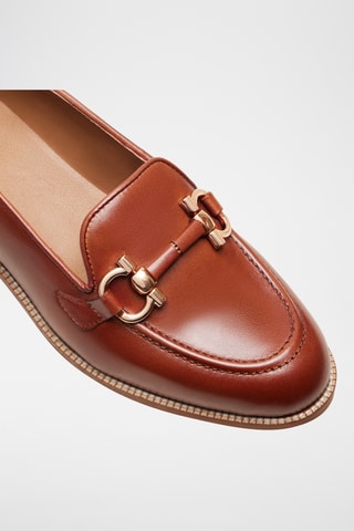 Mocassini in pelle Fleur - Marrone