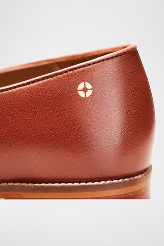 Mocassini in pelle Fleur - Marrone