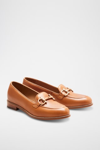 Mocassini in pelle Fleur - Cammello
