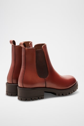 Stivaletti Beatles in pelle Maia - Marrone e nero