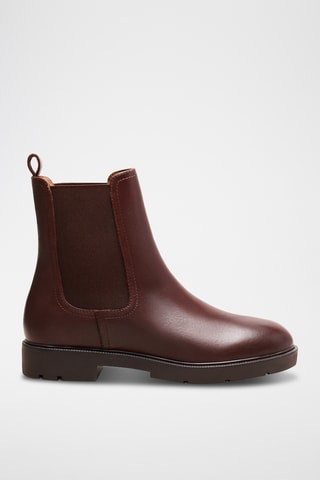 Stivaletti Beatles in pelle Isaure - Marrone