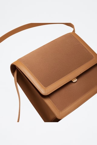Borsa a tracolla in pelle Anita - Marrone