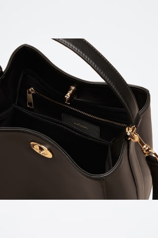 Borsa a mano in pelle Ada - Nero