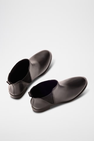Stivaletti Beatles in pelle Gloria - Nero
