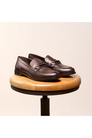Mocassini in pelle Ramona - Marrone