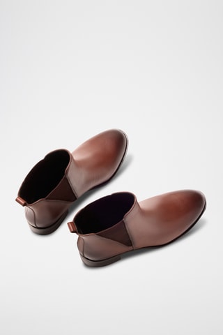 Stivaletti Beatles in pelle Gloria - Marrone